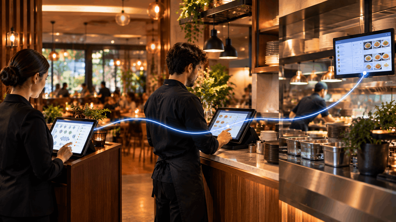How POS, Kitchen Display, and Reservations Work Together